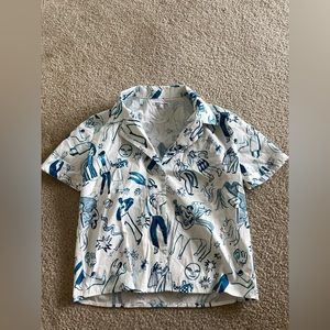 Reformation button up shirt